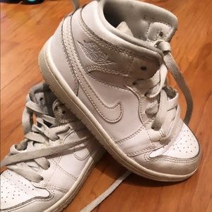 Little boys used white Jordans